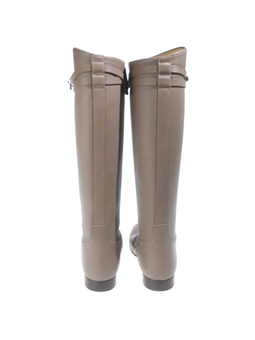 Hermes Collier de Chien Boots de Leather Long Beige